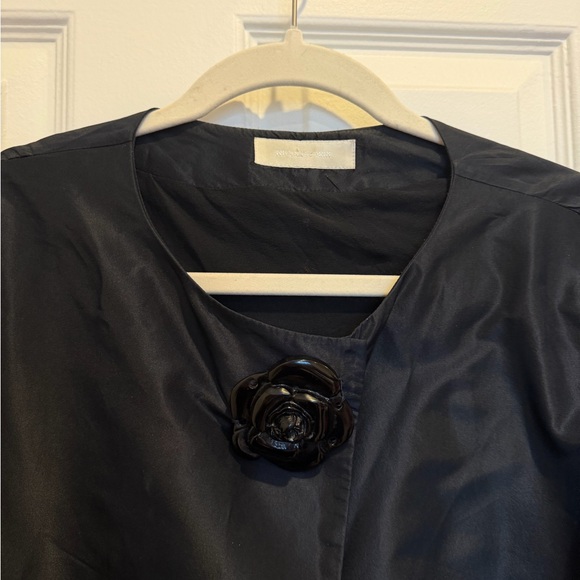 NICOLE FARHI Black Trench Coat - Picture 10 of 10